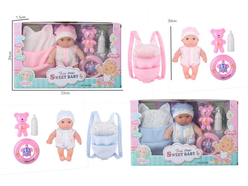 8-Inch Ic-Free Full-Body Rubber (No Gender Features) Baby Carrier Accessories One Color Two Styles