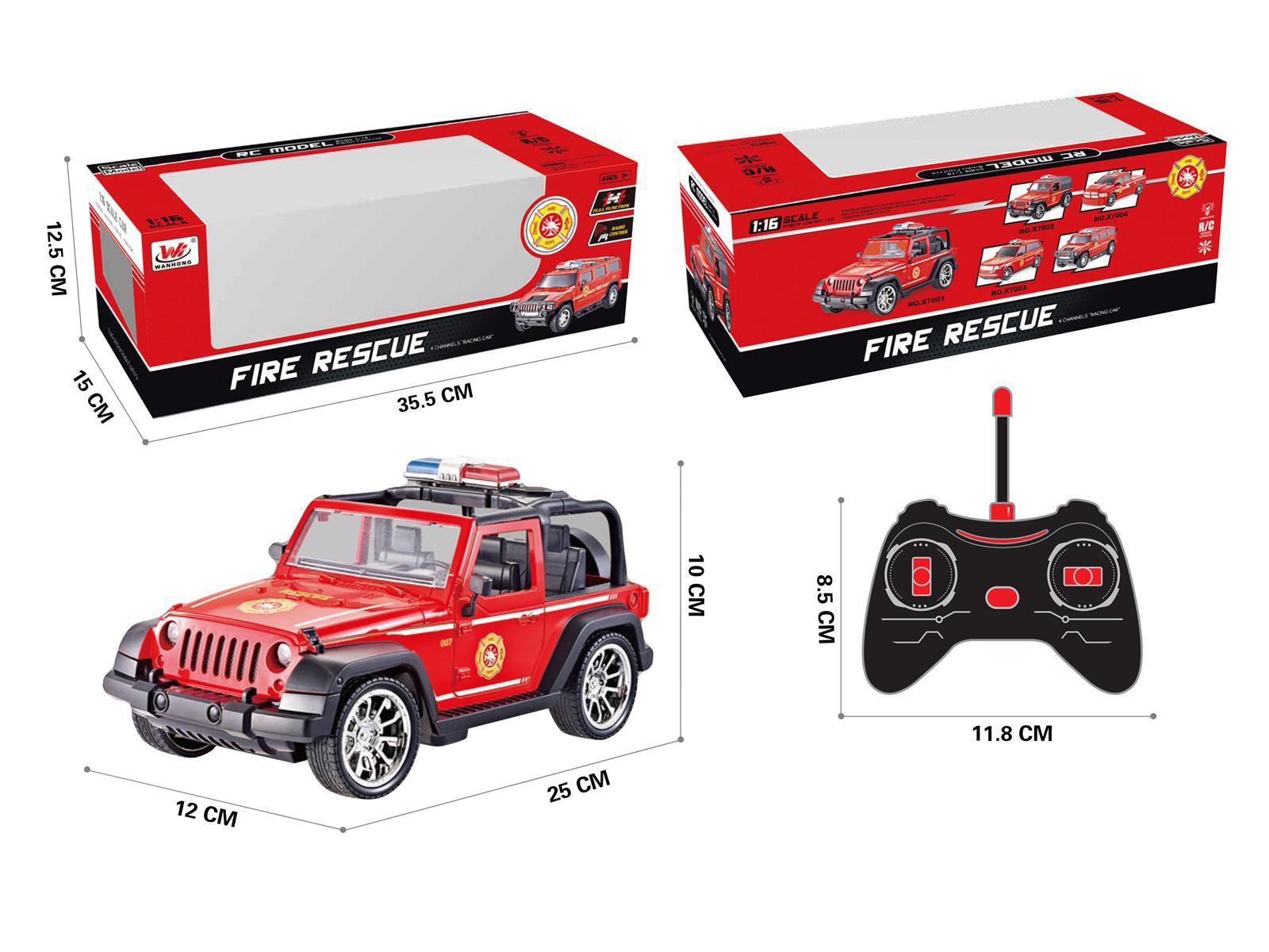 1:16 4CH Remote Control Simulation Car (With Light And Power 3.7V Sm Head +Usb Cable)