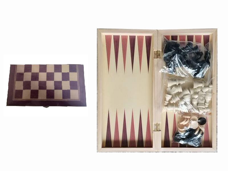 3 In 1 Wooden Chess