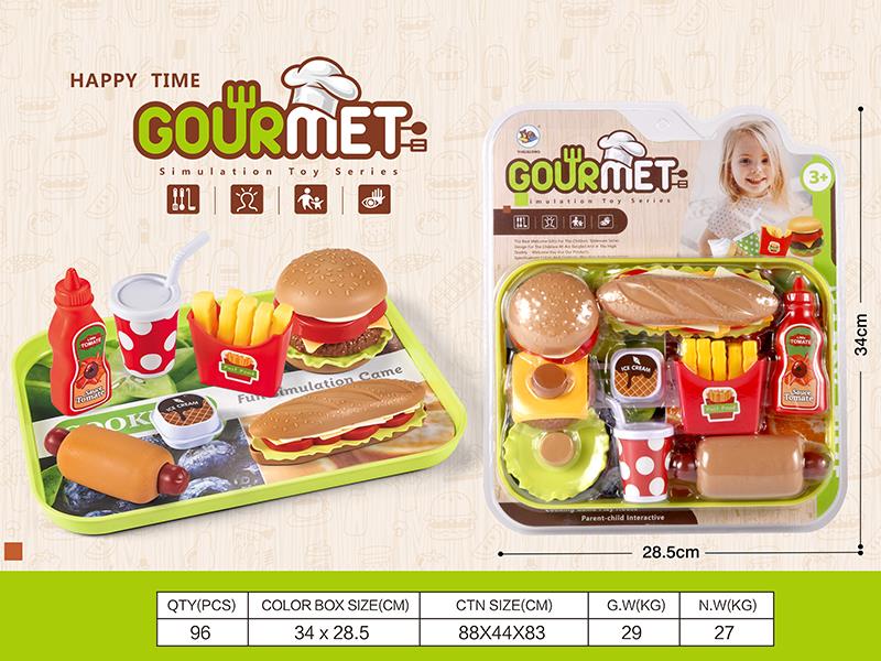 Simulated Hamburger Toy Set