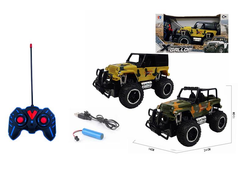 4-Channel Remote Control Wrangler Camouflage Off-Road Vehicle(Lithium Battery, USB Cable)