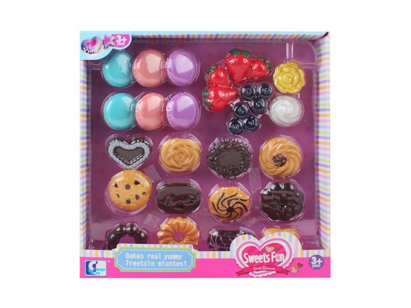 24PCS Fruit Cookie Dessert Set