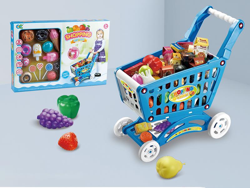 Shopping Cart With Ice Cream Dessert Set