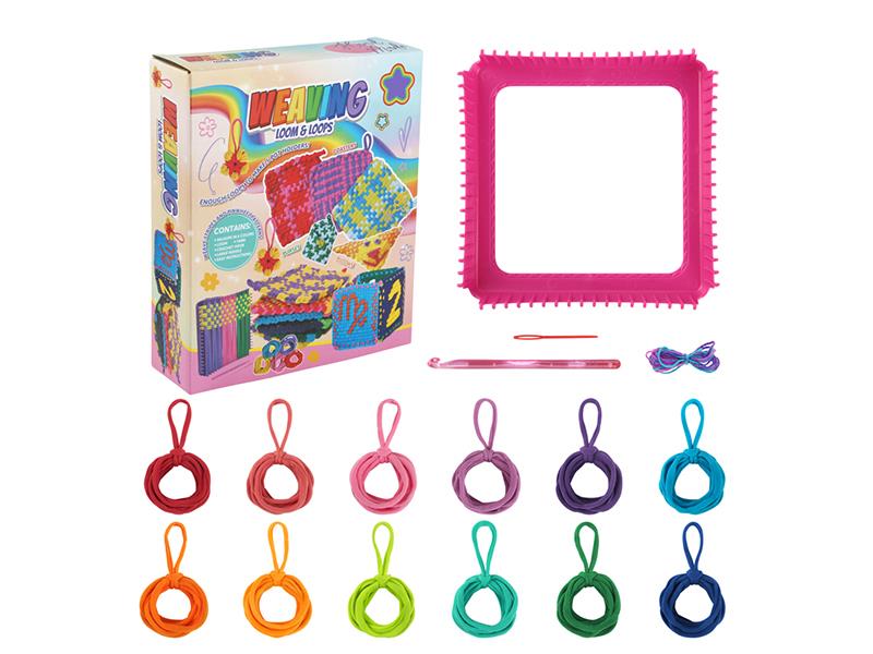 12 Colors 96pcs Elastic Rope Weaving Set