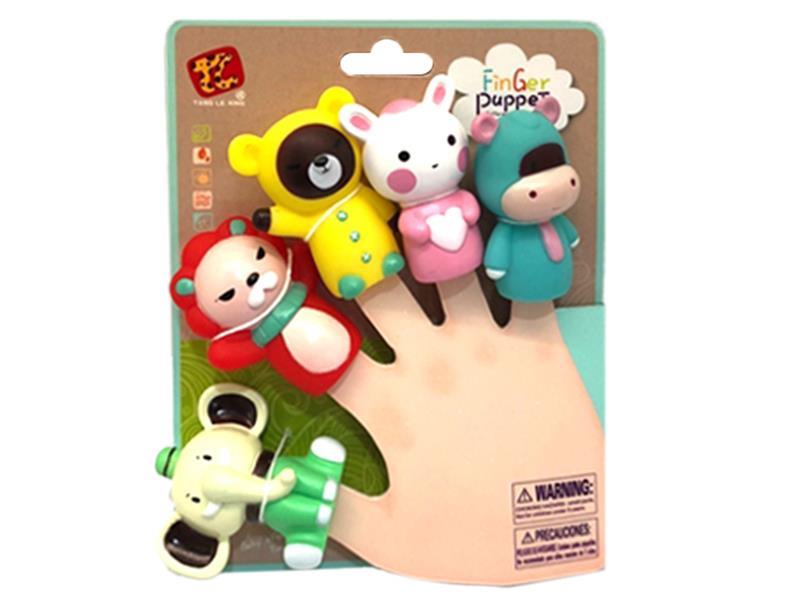 5pcs Cartoon Animal Finger Puppet