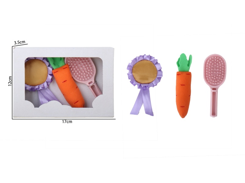 Medal Carrot Comb Set Three Pieces