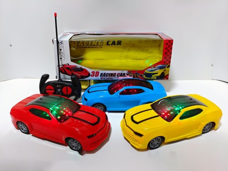 Four 3D Light Remote Control Vehicles