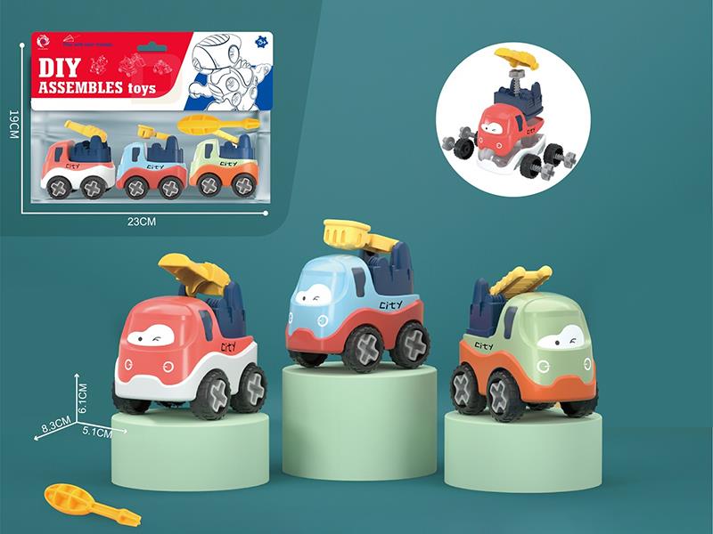 DIY Assembly Engineering Trucks Toy