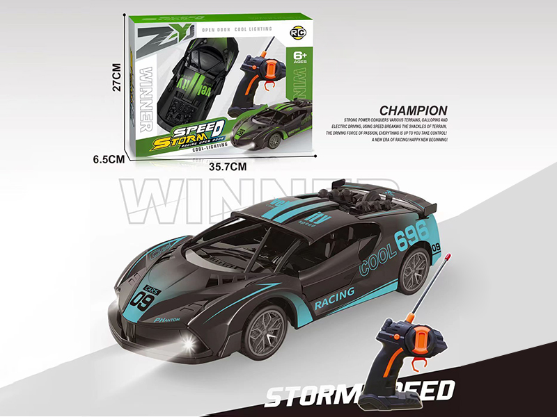 4 Channel Remote Control Car(Blue/Green)