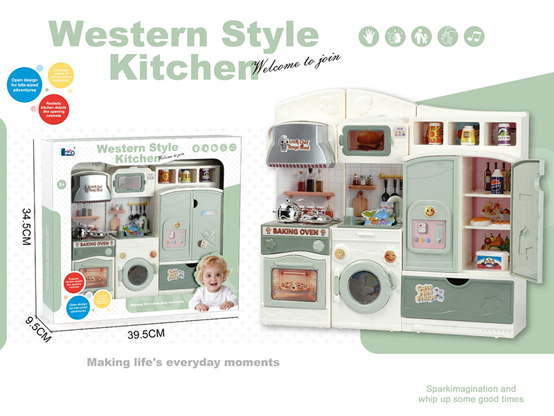 Cartoon Kitchen Cabinet Set