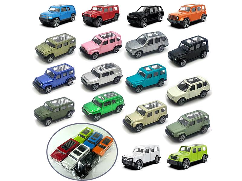 1:60 Pull Back Alloy Off-Road Vehicle 6PCS