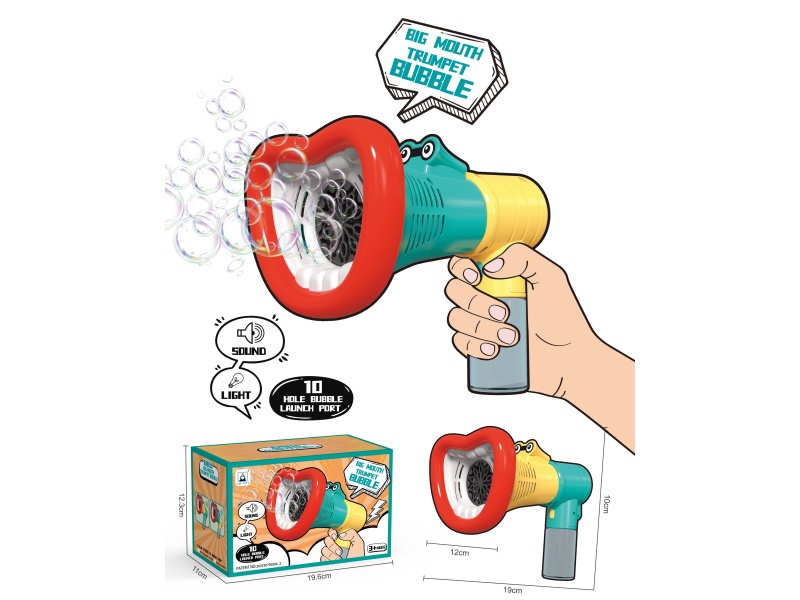 Large-Mouthed Horn Bubble Machine