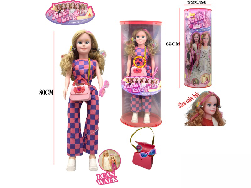 80cm Fashion And Walking Doll With Music(2xAG3 Batteries)