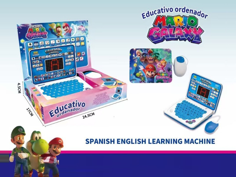 Mario Bilingual English And Spanish Learning Machine With Mouse