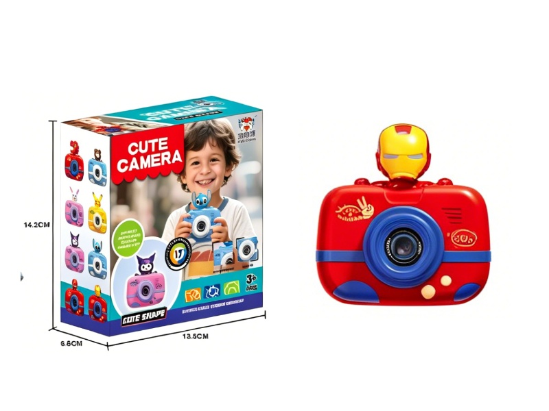 Children'S Camera Can Take Photos, Videos And Play Games (In  Shape Of Iron Man)