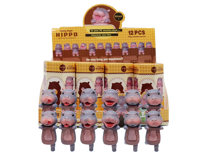 Hippo Decorative Mini Figures 12pcs