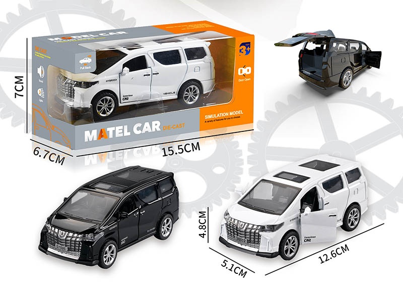 1:36 Pull Back Alloy Business Car(3 Doors Can Open)
