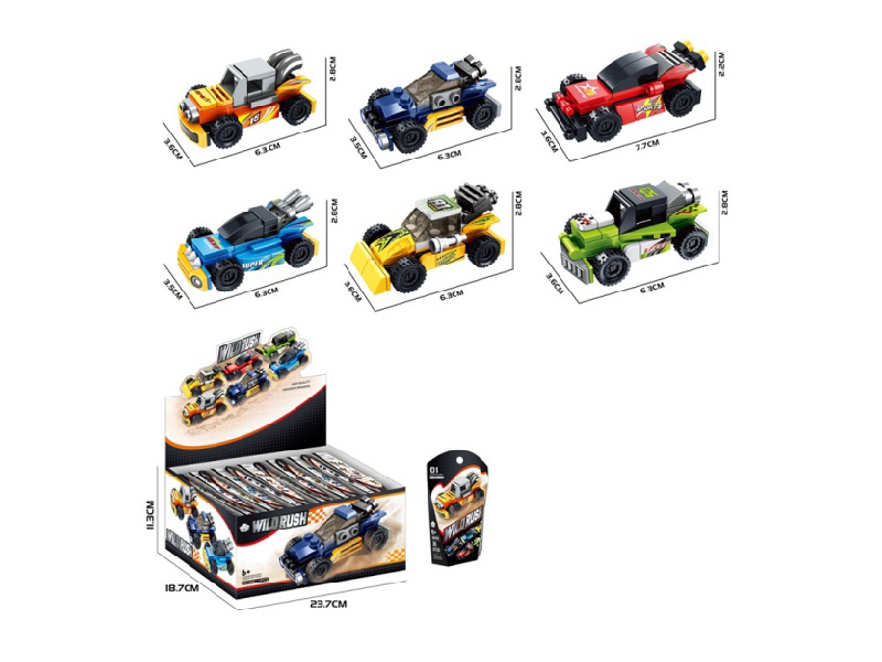 Diy Building Block Wild Sprint (6 Different Shapes *2)