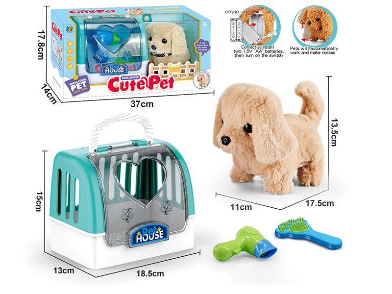 B/O Dog Pet Cage Set
