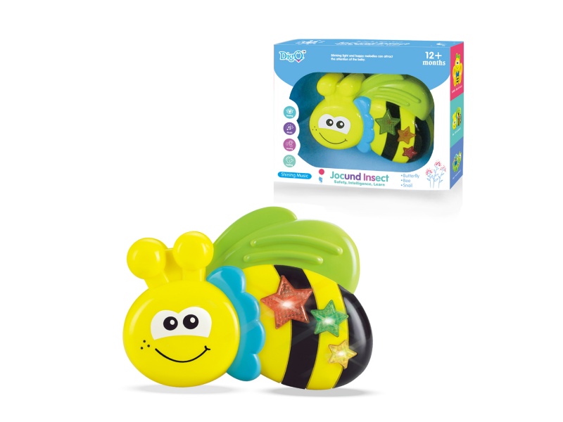 Bee with light and music