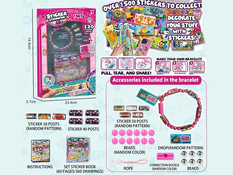 Beaded Stickers -120 Stickers