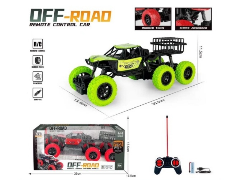 Four-Way Six-Wheel Alloy Climbing Vehicle With Lights (1:16)