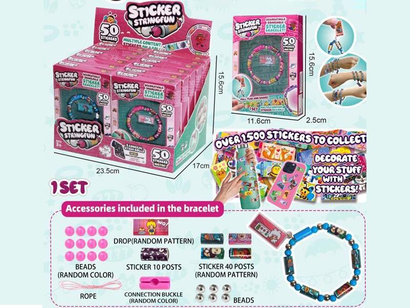 Beaded Stickers -50 Stickers