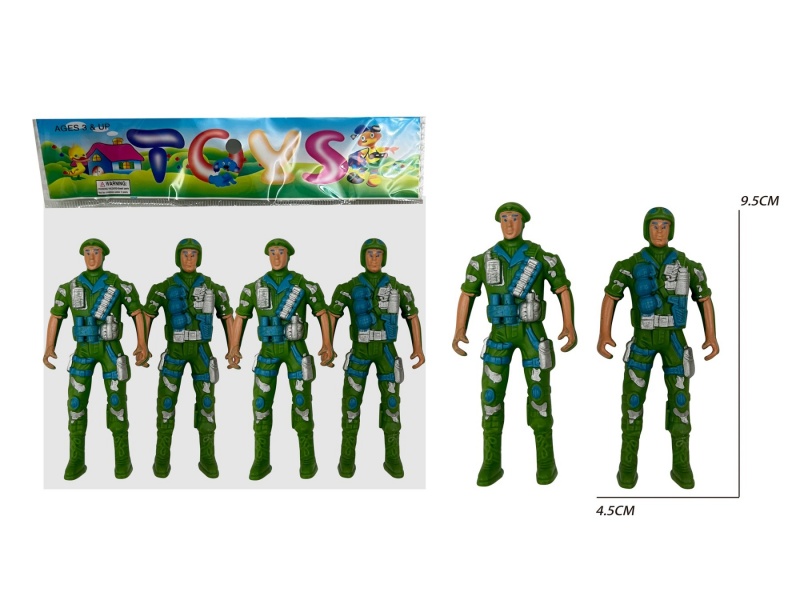 4 Soldiers (Green)