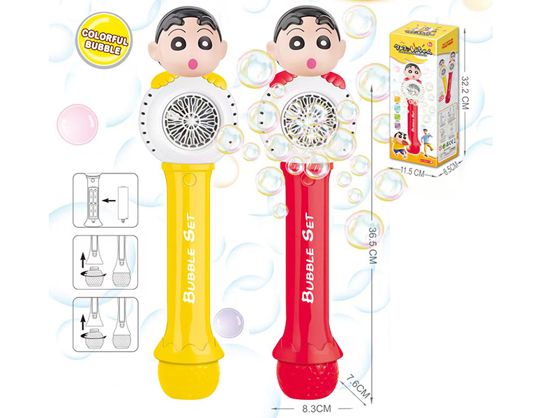 20 Holes Crayon Shin-Chan Bubble Stick With Light