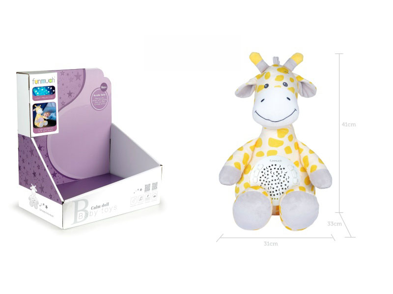 12-Key Soothing Projection Plush (Giraffe)