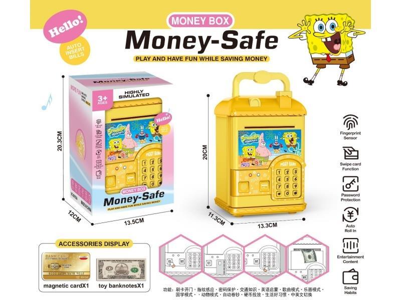 Spongebob Squarepants House Simulation Card Swiping Fingerprint Piggy Bank