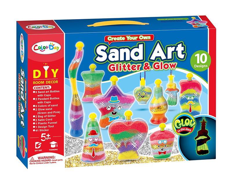 DIY Glittler & Glow Sand Art