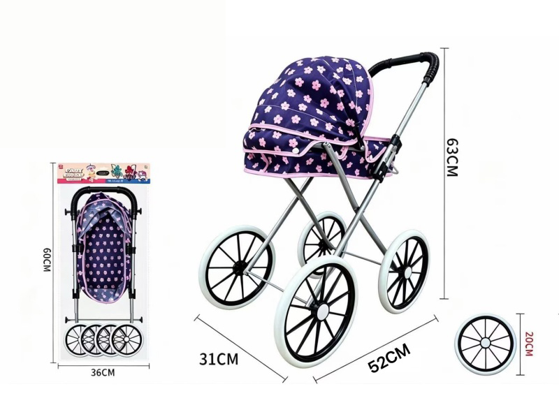 Thick Cloth Iron Stroller Toy(Medium Wheel)