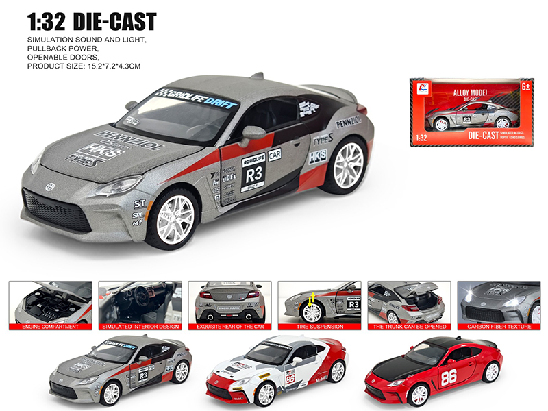 1:32 Toyota-GR86 Alloy Car