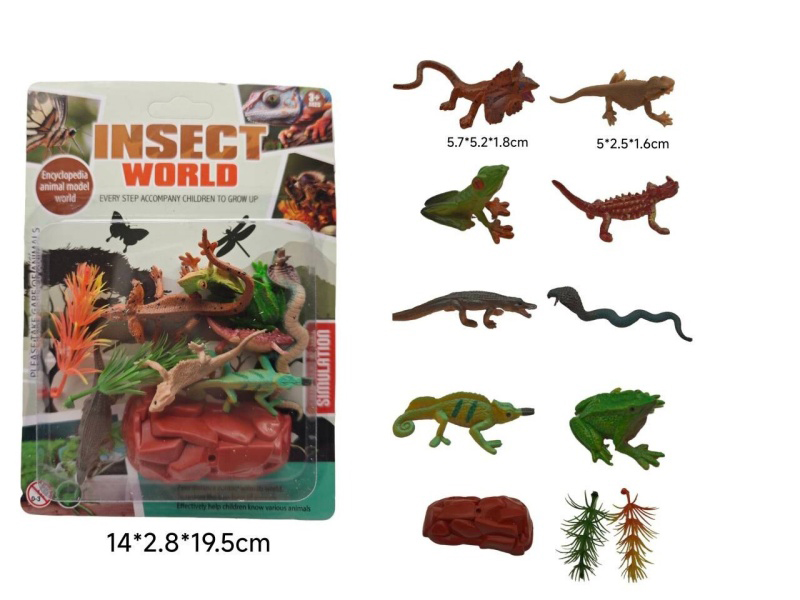 A Set Of 8 Reptiles