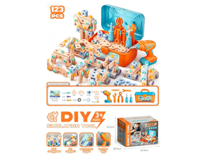 123 PCS Of Simulation DIY Tools
