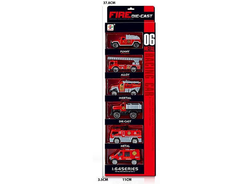 Slide Alloy Cars 6pcs