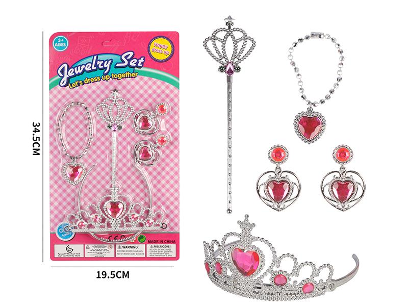 Bracelet + Magic Stick + Earrings + Crown