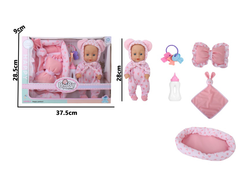 11-Inch Full-Body Rubber Sleeping Doll (Without Male Or Female Features)
