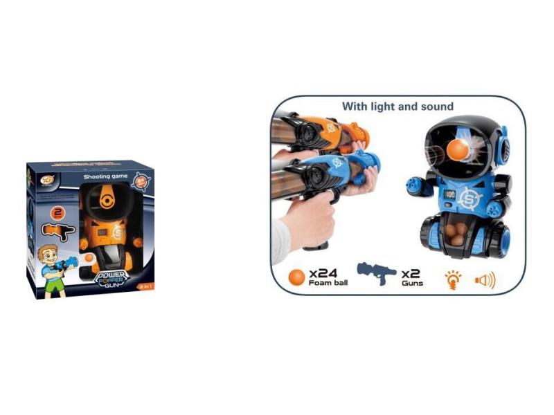 Robot Shooting Soft Bullet Gun / 2 Guns / 24 Bullets