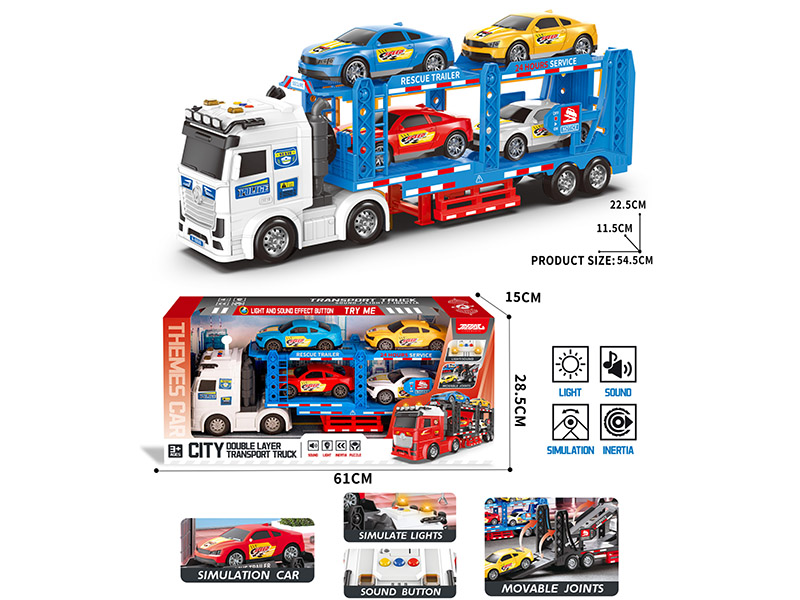 Friction City Double Layer Transport Truck