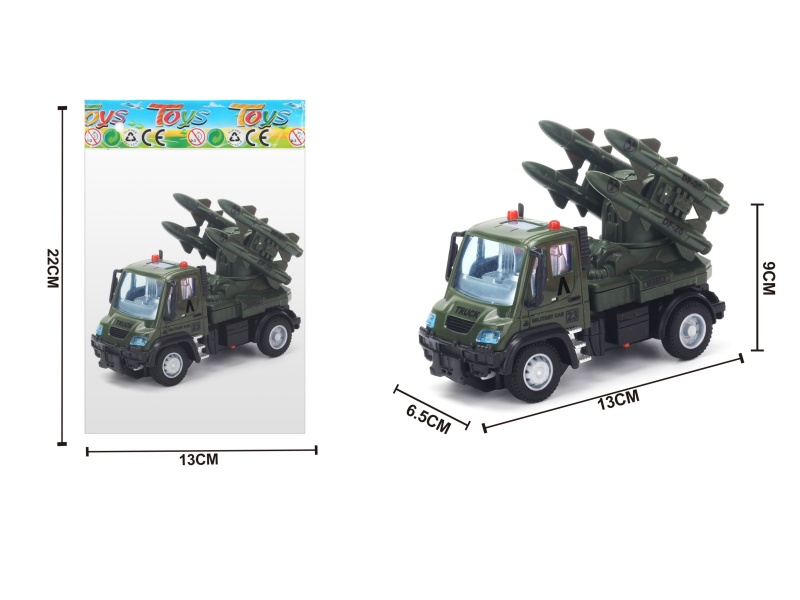 1:64 Huili German Military Missile Vehicle