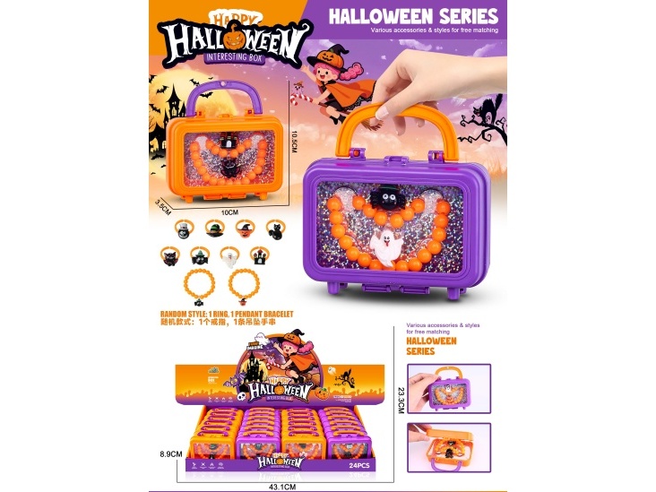 Halloween Girl Accessory Set, Children'S Jewelry, Rings And Bracelets
