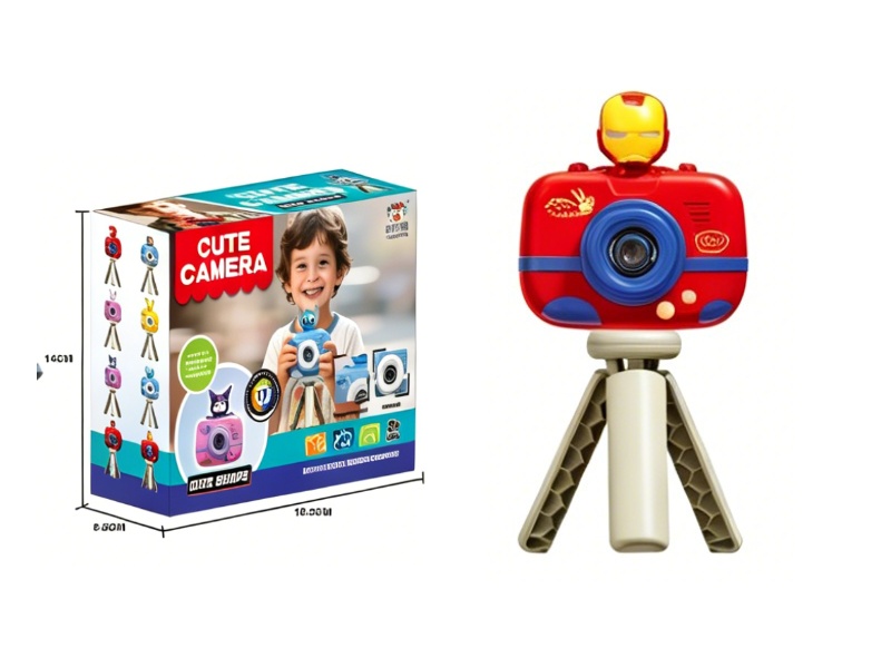 Children'S Camera Can Take Photos, Videos And Play Games (In  Shape Of Iron Man)