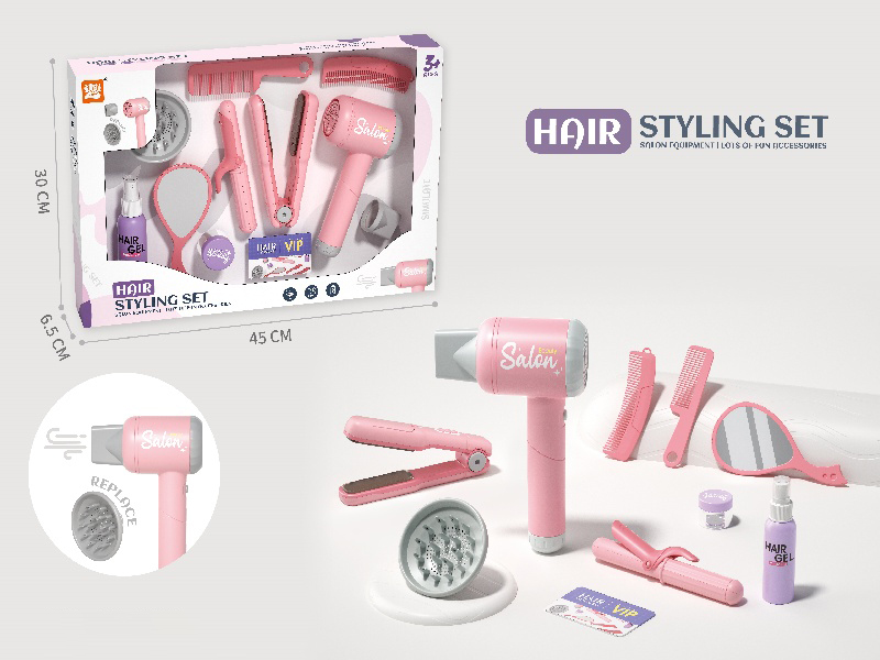 A Large Set Of Hair Dryers, Hair Clippers And Curling Irons