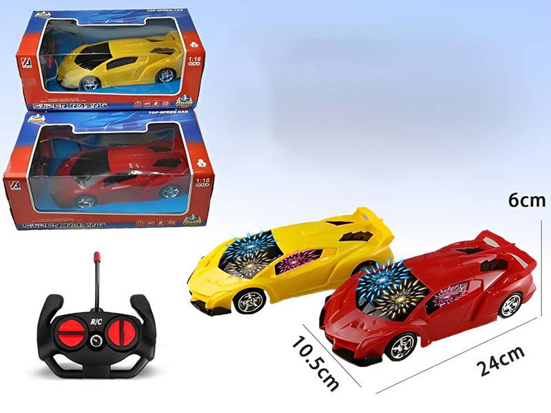 1:18 4-Channel Remote Control Lamborghini Car With 3D Lights