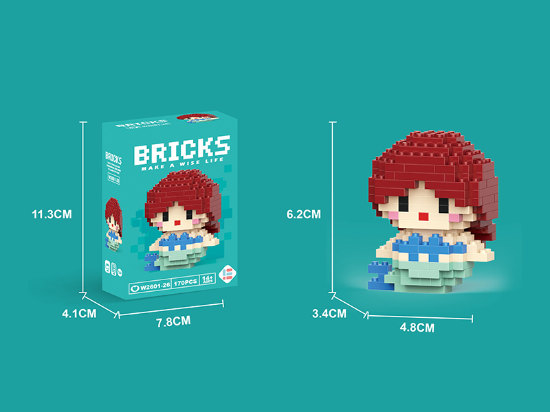 Mini Ariel Mermaid Building Blocks 170PCS