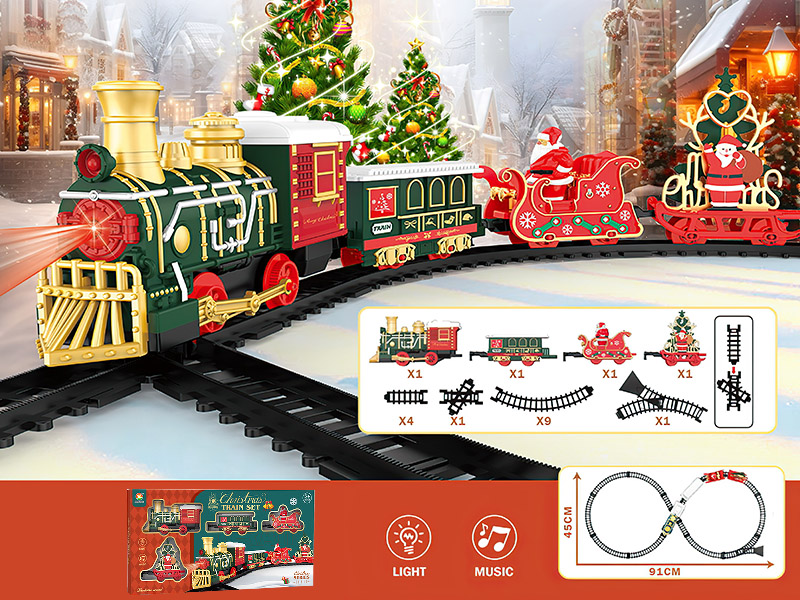Retro B/O Rail Train(Christmas)