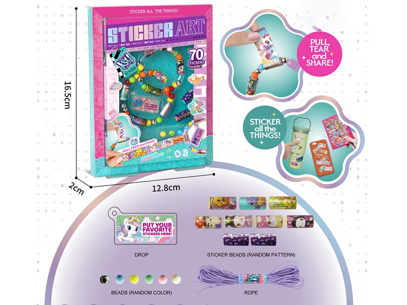 Diy Art Sticker Bracelet