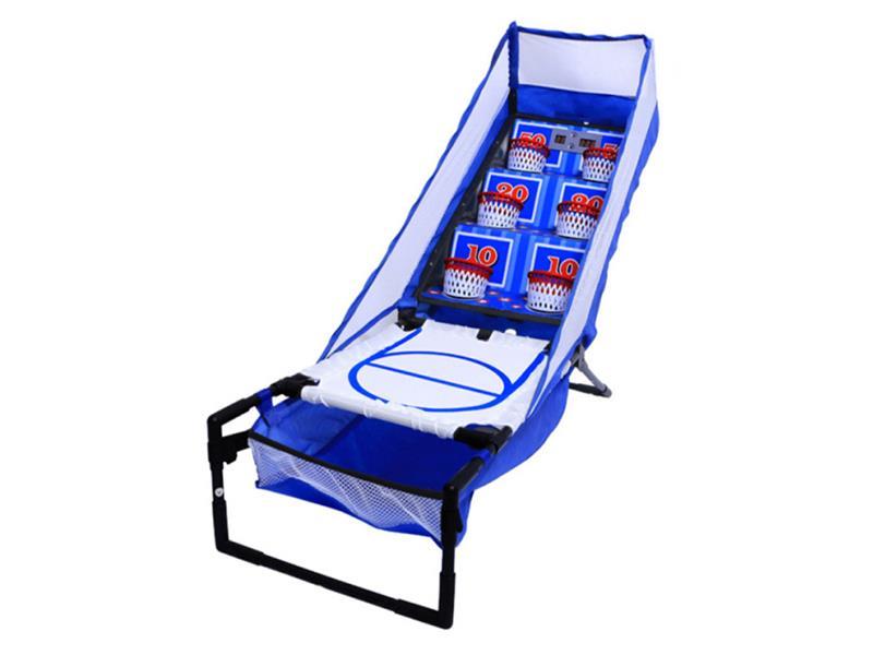 Electronic scoring basketball shooting machine